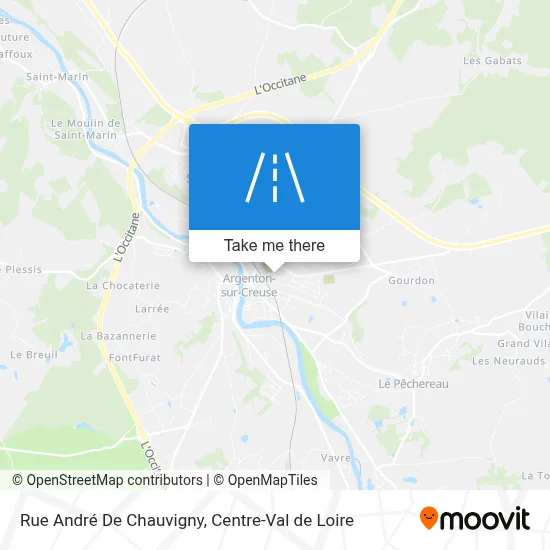 Rue André De Chauvigny map