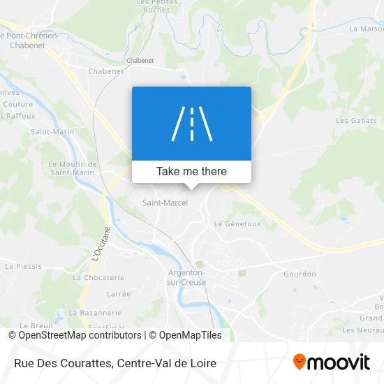Rue Des Courattes map