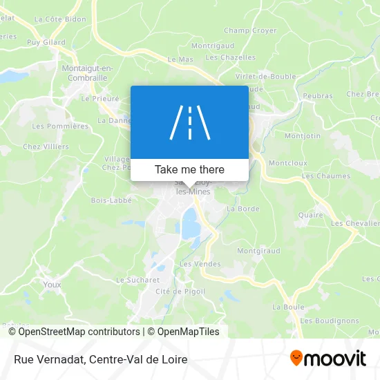 Rue Vernadat map