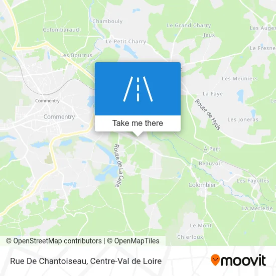 Rue De Chantoiseau map