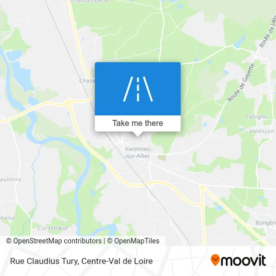Rue Claudius Tury map
