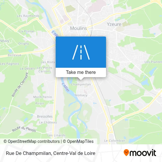 Rue De Champmilan map