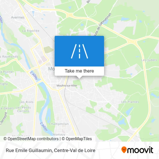 Rue Emile Guillaumin map