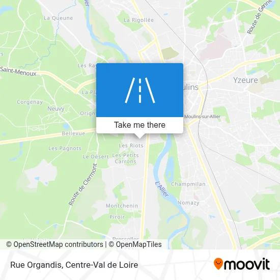 Rue Organdis map