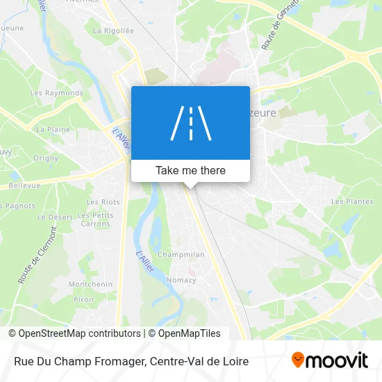 Rue Du Champ Fromager map