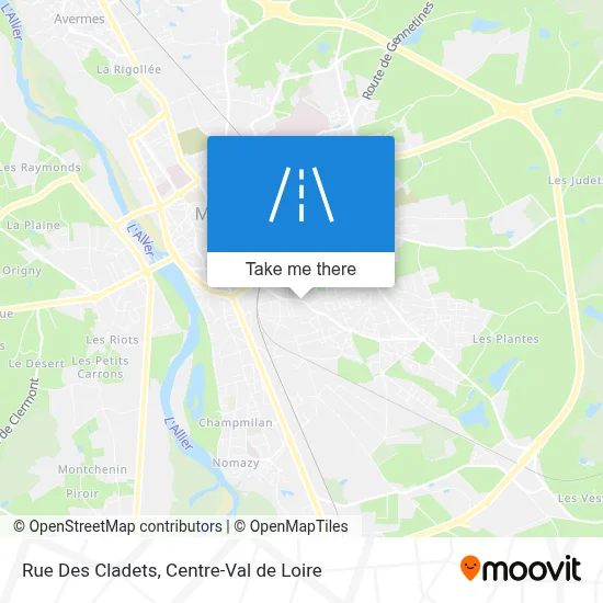 Rue Des Cladets map