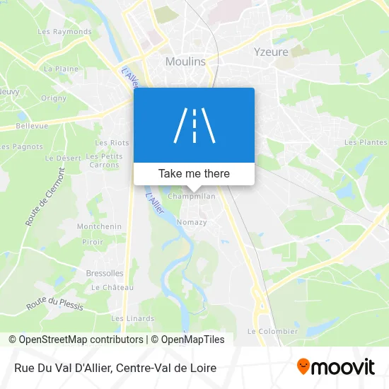 Rue Du Val D'Allier map