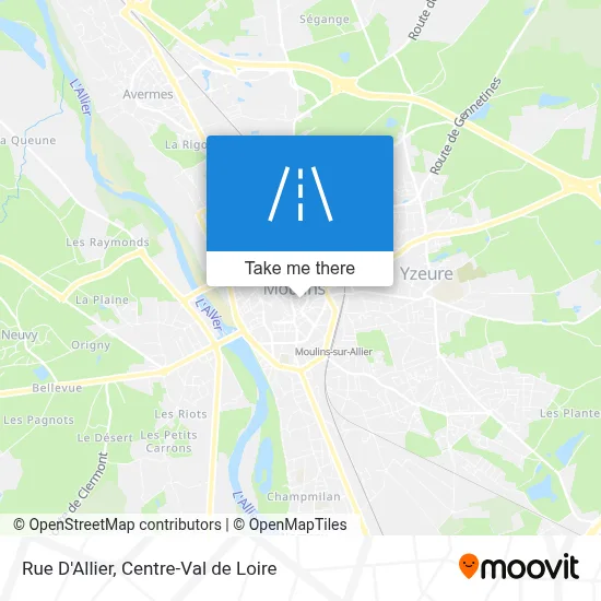 Rue D'Allier map