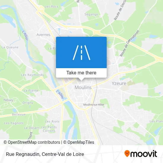 Rue Regnaudin map