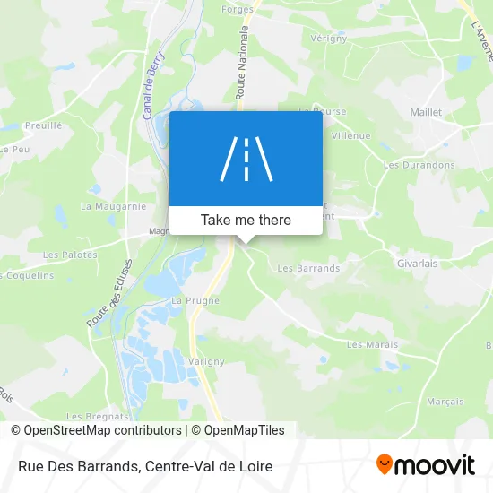 Rue Des Barrands map