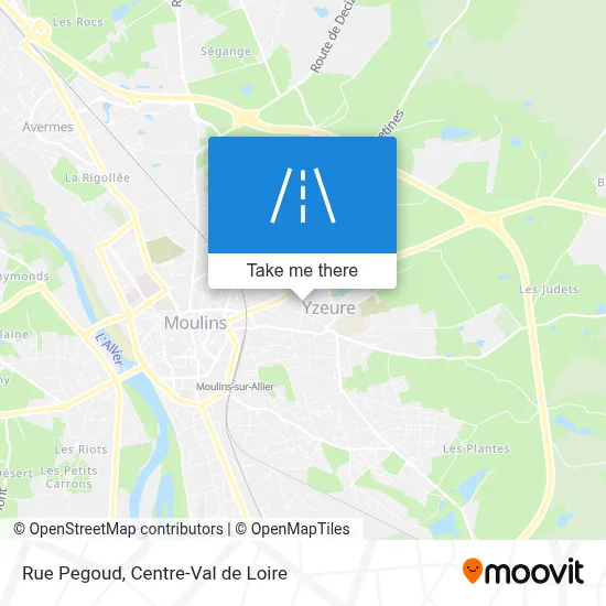 Rue Pegoud map