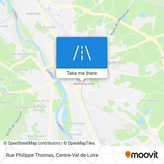 Rue Philippe Thomas map