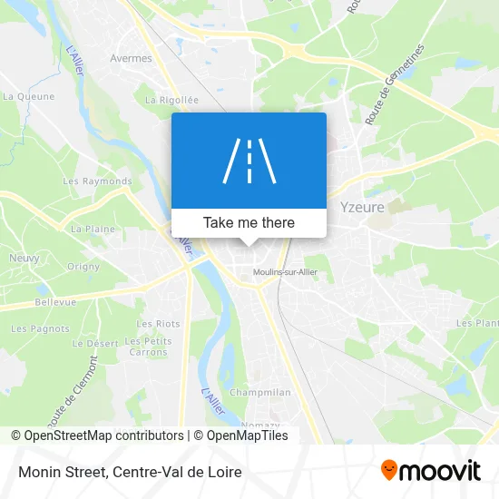 Rue Monin map