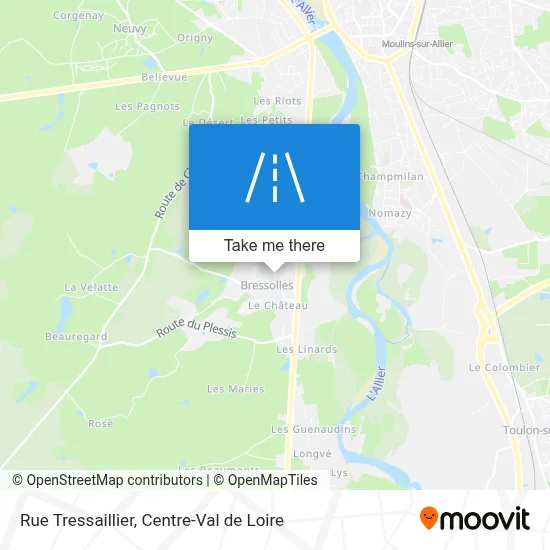 Rue Tressaillier map