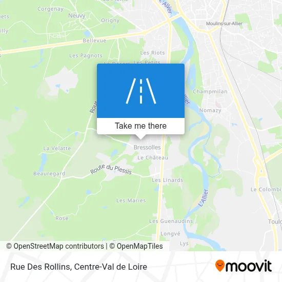 Rue Des Rollins map