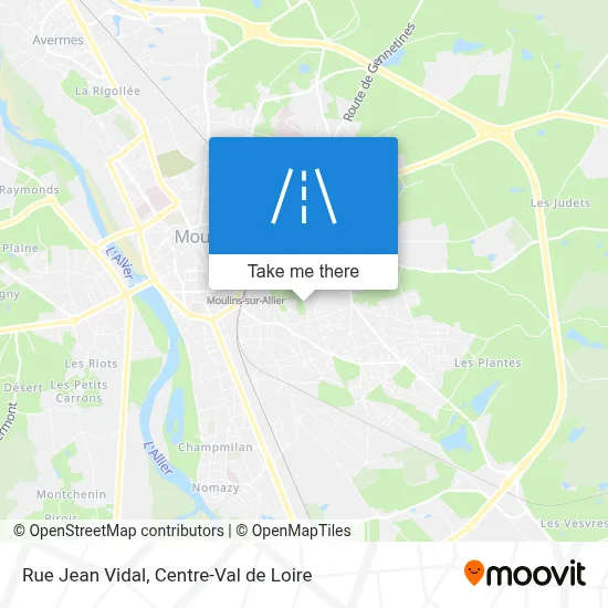 Rue Jean Vidal map