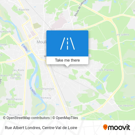 Rue Albert Londres map