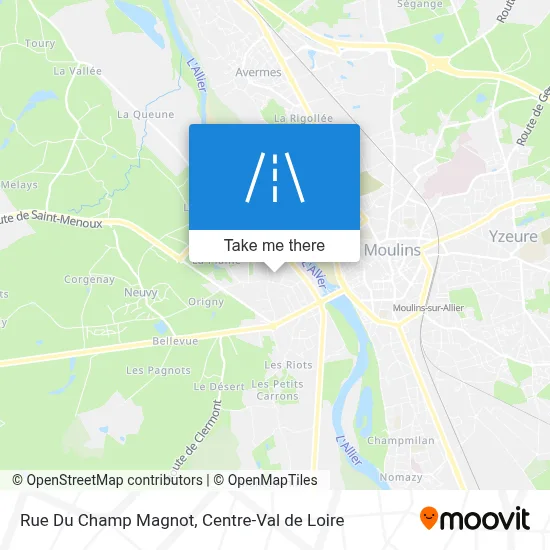 Rue Du Champ Magnot map