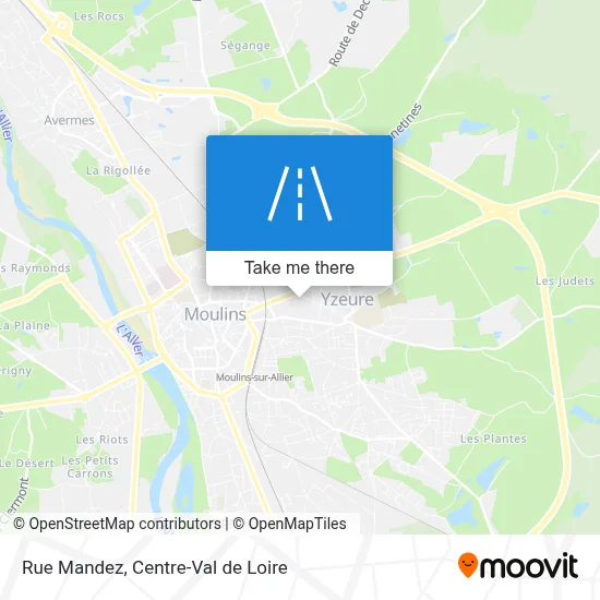Rue Mandez map