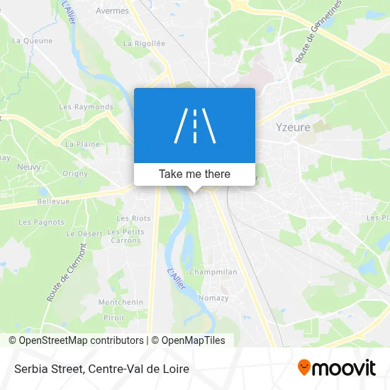 Rue De Serbie map