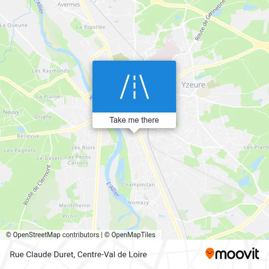 Rue Claude Duret map