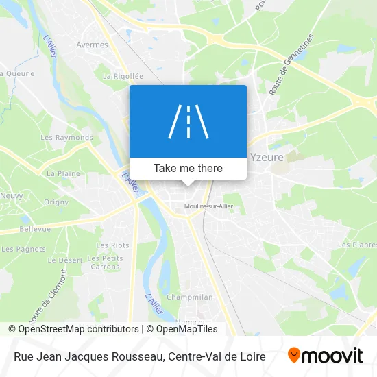 Rue Jean Jacques Rousseau map