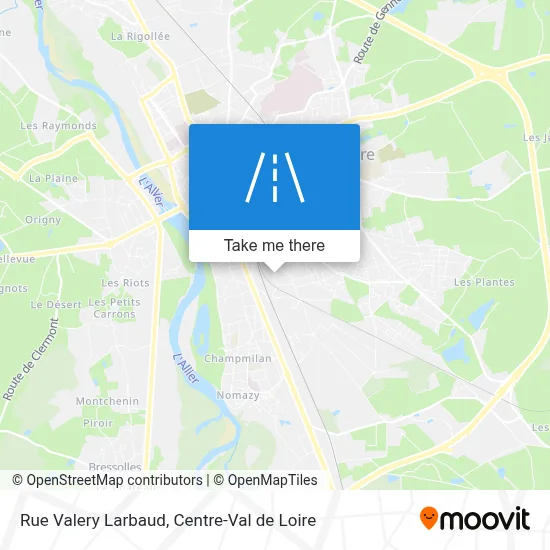 Rue Valery Larbaud map