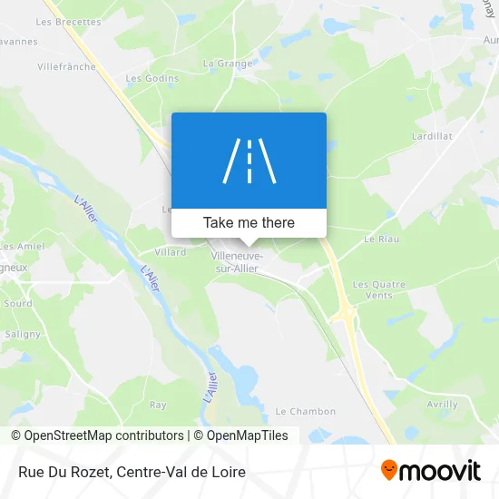 Rue Du Rozet map