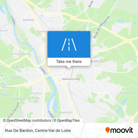 Rue De Bardon map