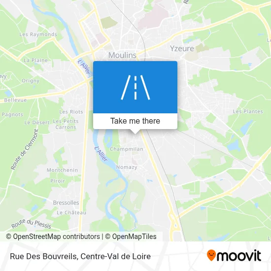 Rue Des Bouvreils map