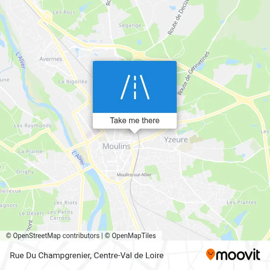 Rue Du Champgrenier map