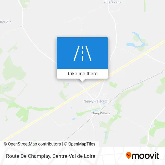 Route De Champlay map