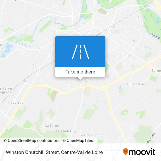 Rue Winston Churchill map
