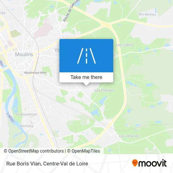 Rue Boris Vian map