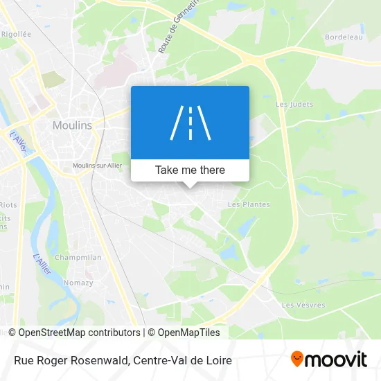 Rue Roger Rosenwald map