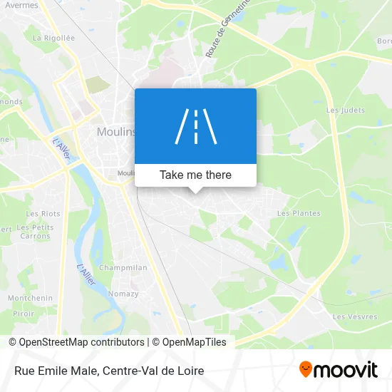 Rue Emile Male map