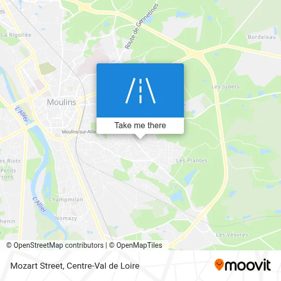 Rue Mozart map