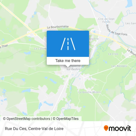 Rue Du Ces map