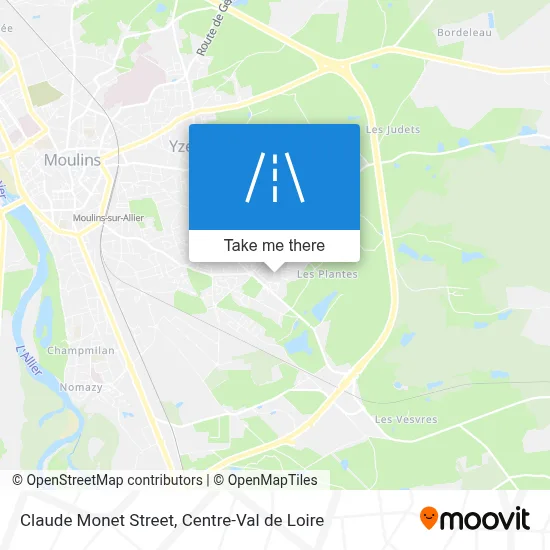 Rue Claude Monet map