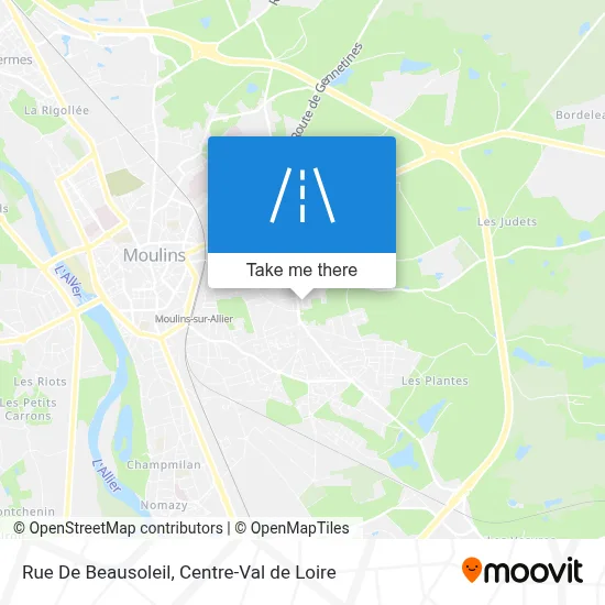 Rue De Beausoleil map