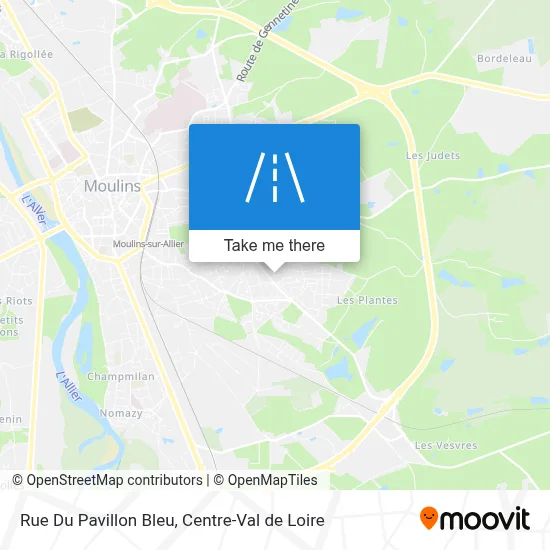 Rue Du Pavillon Bleu map
