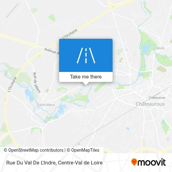 Rue Du Val De L'Indre map
