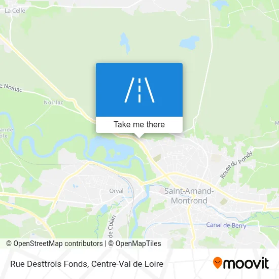 Rue Desttrois Fonds map