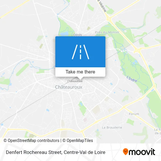 Rue Denfert Rochereau map