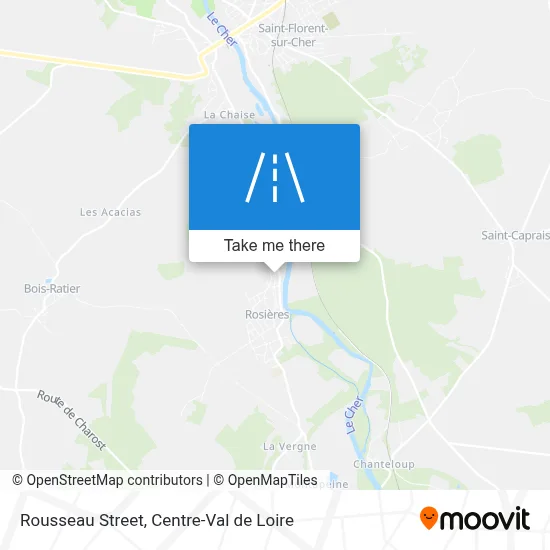 Rue Rousseau map
