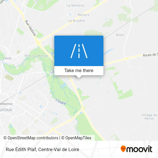 Rue Édith Piaf map