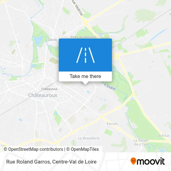 Rue Roland Garros map