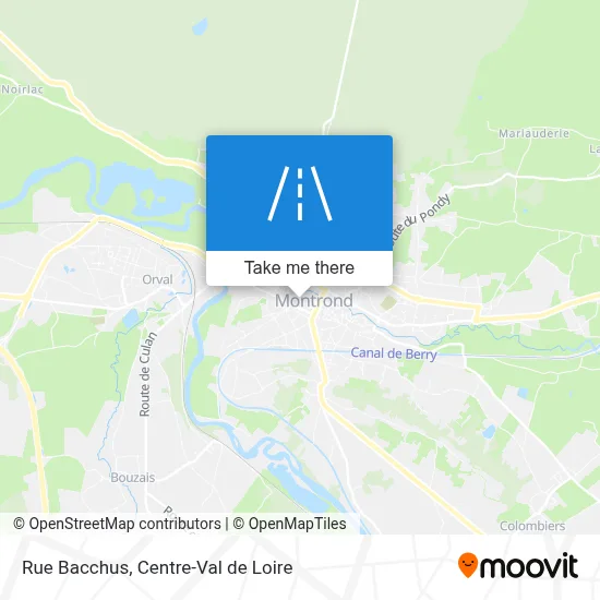 Rue Bacchus map