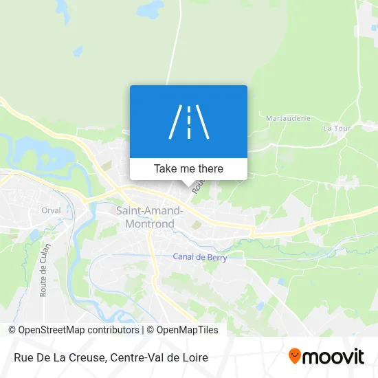Rue De La Creuse map