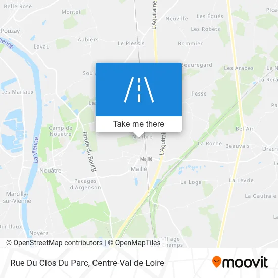 Rue Du Clos Du Parc map